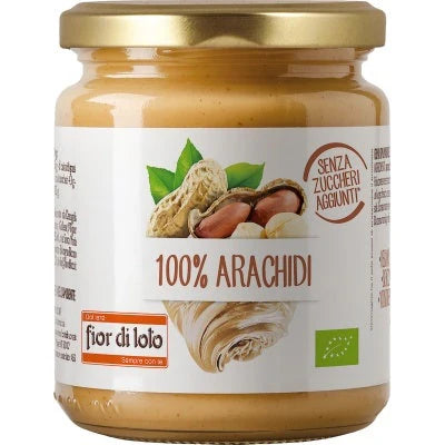 Fior di Loto 100% Arachidi crema di arachidi tostate BIO 200g