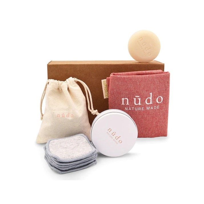 Nudo Kit Face Care Essentials Dischetti Struccanti + Struccante Solido + Portasapone + Shopper In Co-1