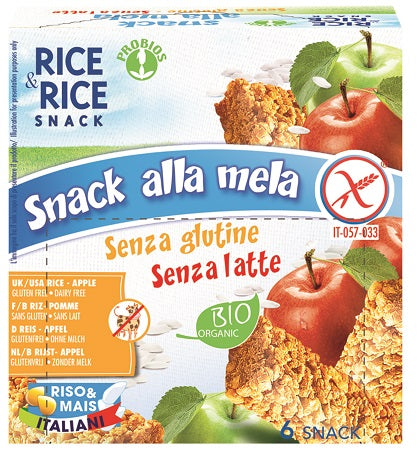 Rice&rice Snack di Riso alla Mela 6 x 21 g-0