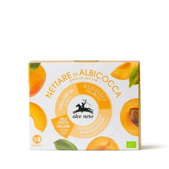 Alce Nero Nettare di Albicocca Biologico 3x200ml-2