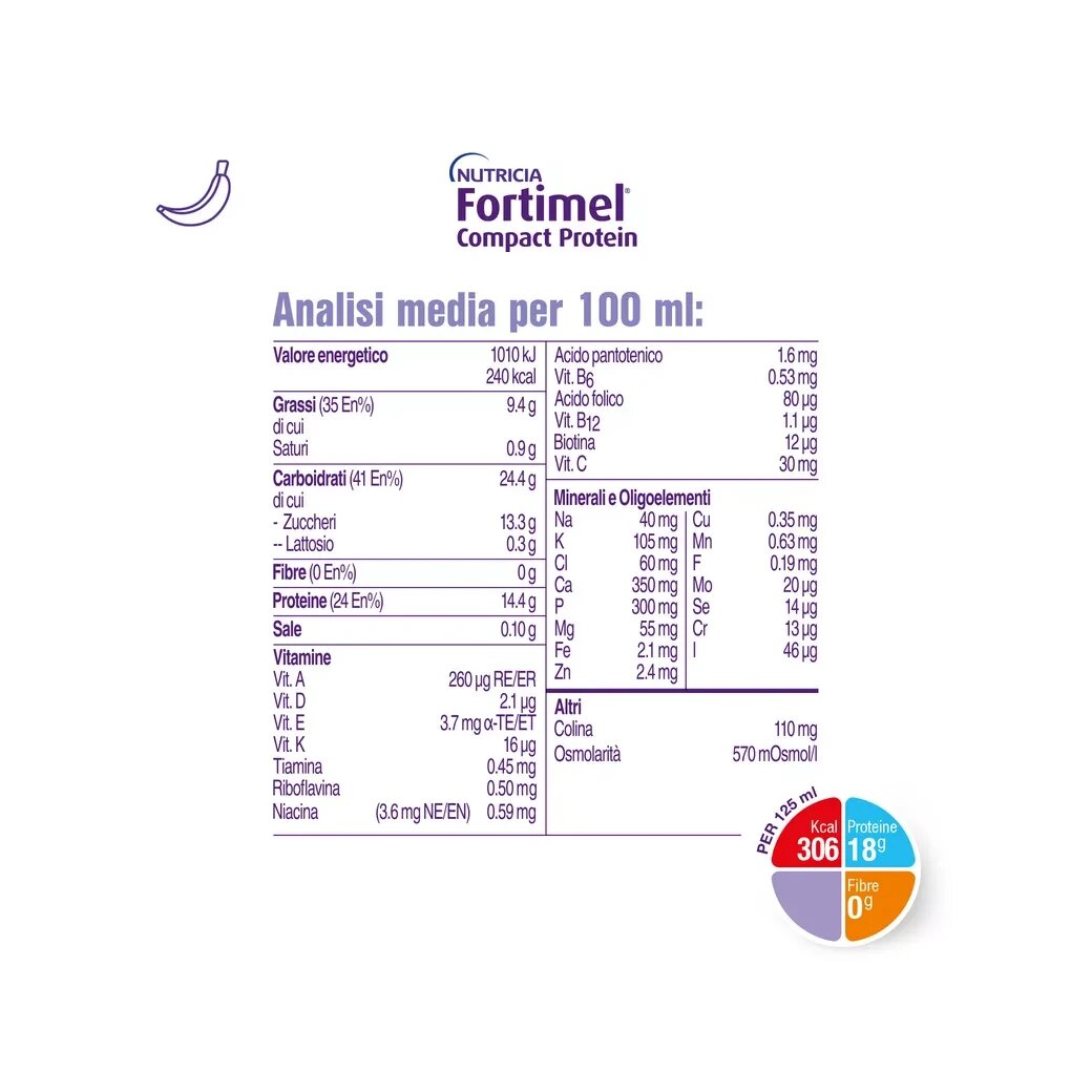 Fortimel Compact Protein Zenzero Tropicale 4x125ml-5