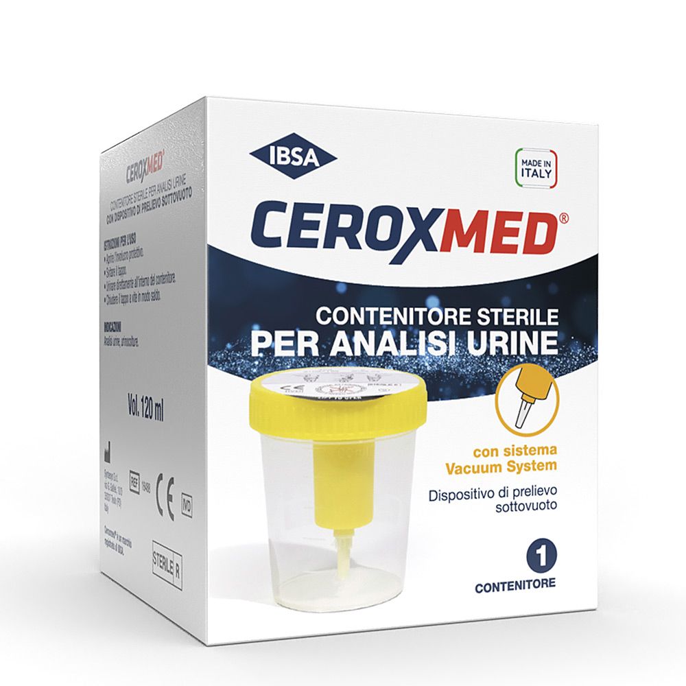 Ceroxmed Contenitore Urina con sistema Vacuum System 100ml-3