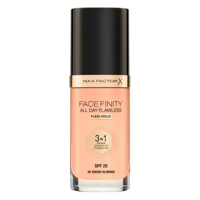Max Factor Fondotinta Facefinity All Day Flawless 3In1 45 Warm Almond-1