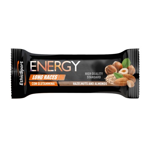 EthicSport Energy Long Races Barretta con Glutammina Nocciola 45g-1