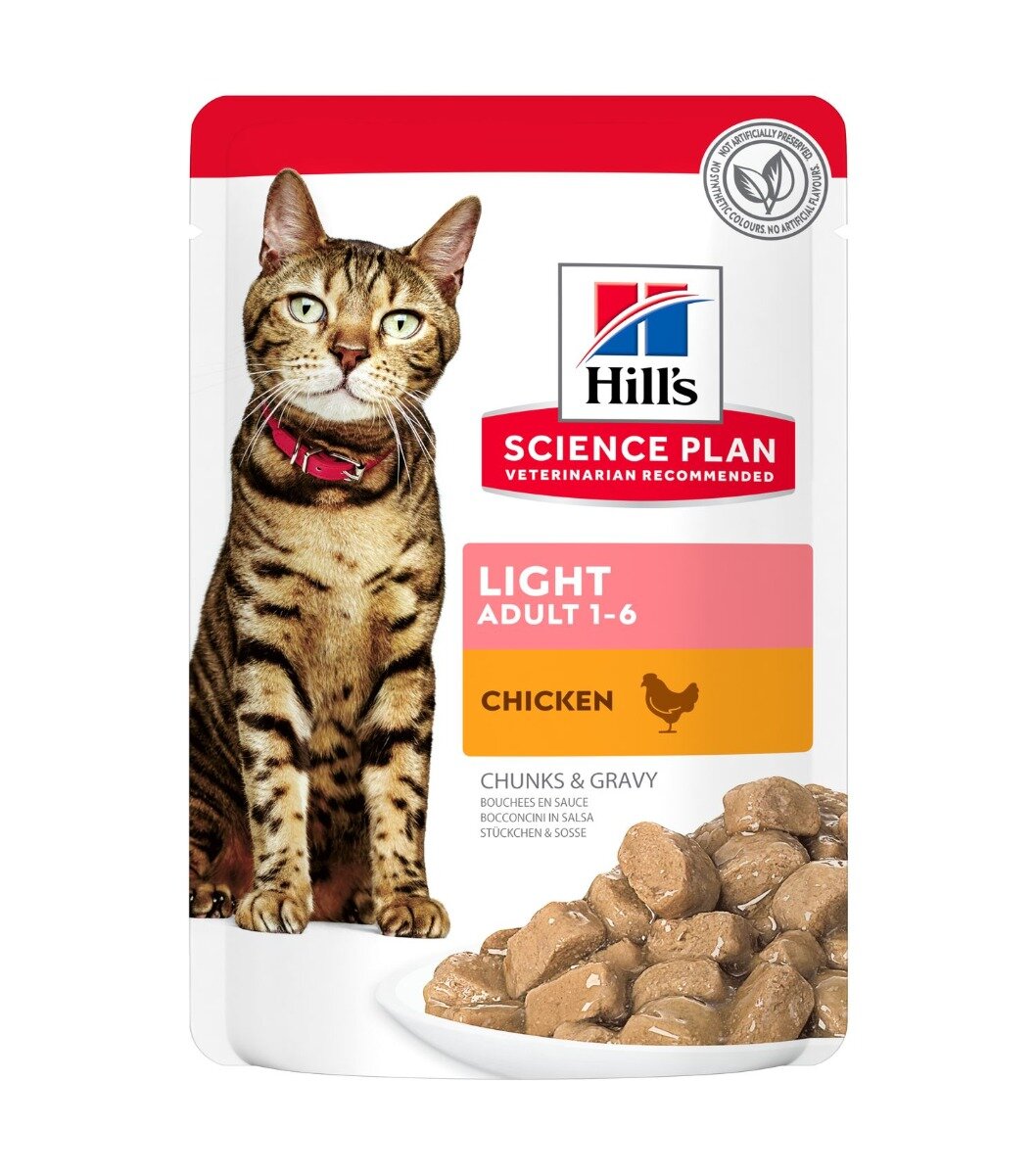 Hill's Science Plan Umido Gatto Adult Pollo Light 85g-2