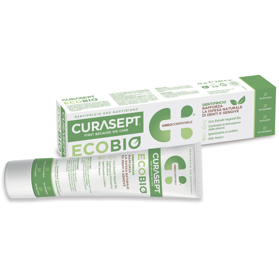 Curasept Eco Bio dentifricio uso quotidiano omeocompatibile 75 ml-2