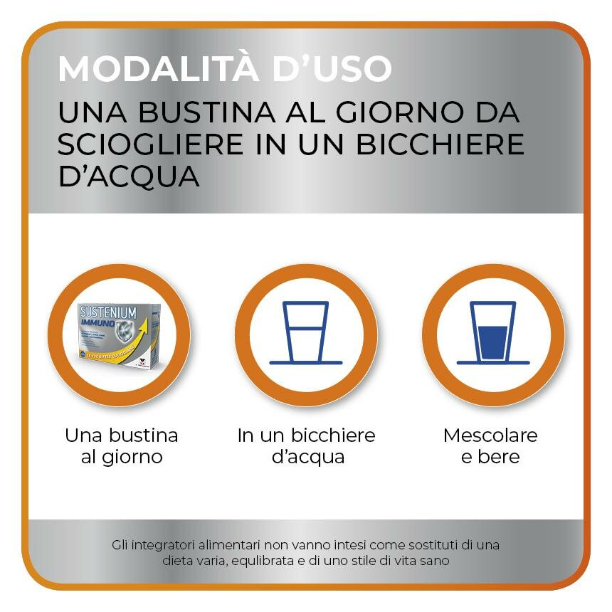 Sustenium immuno 14 bustine gusto Arancia-19