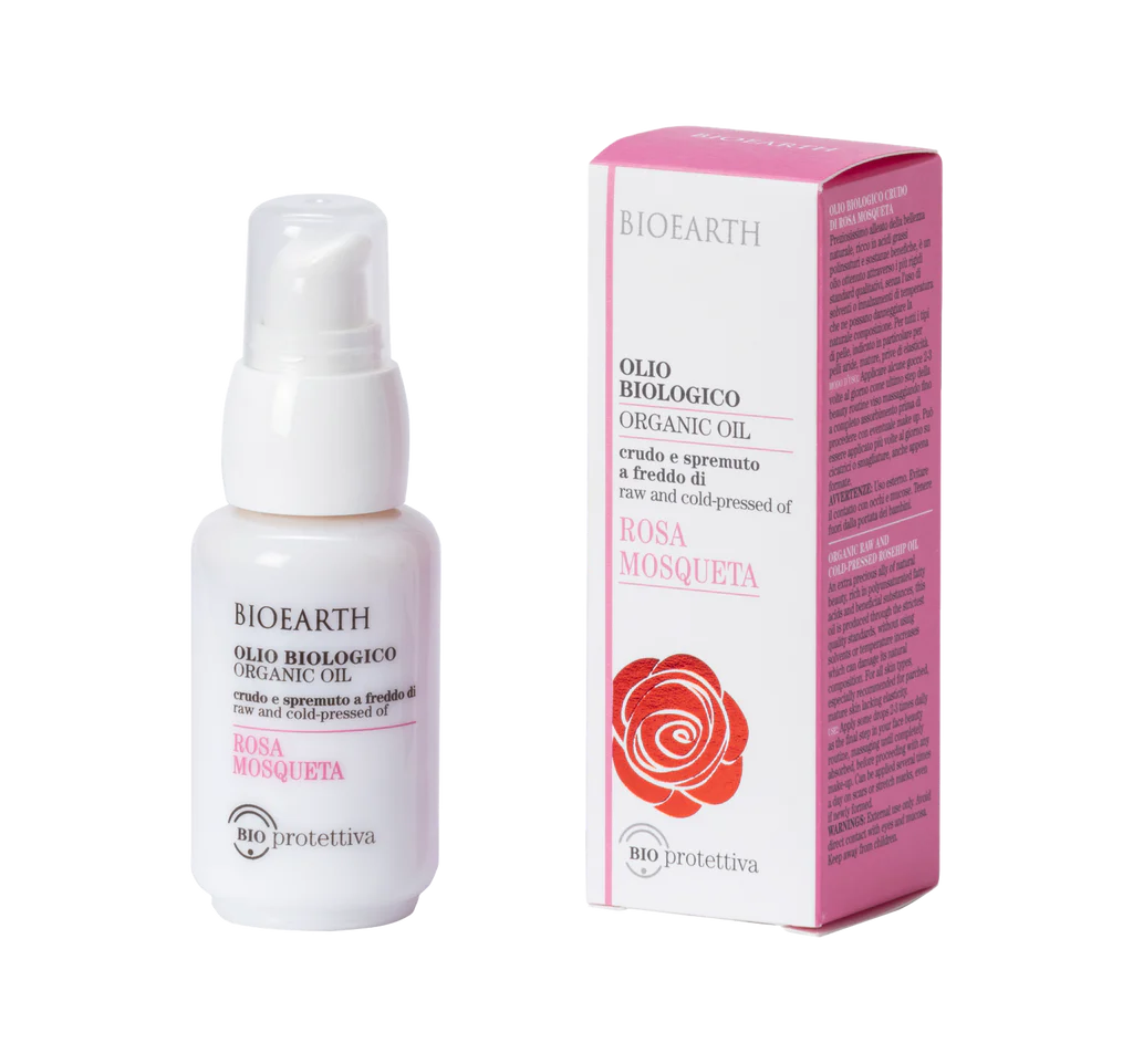 Bioearth Olio Biologico rosa mosqueta rivitalizzante per la pelle 30ml