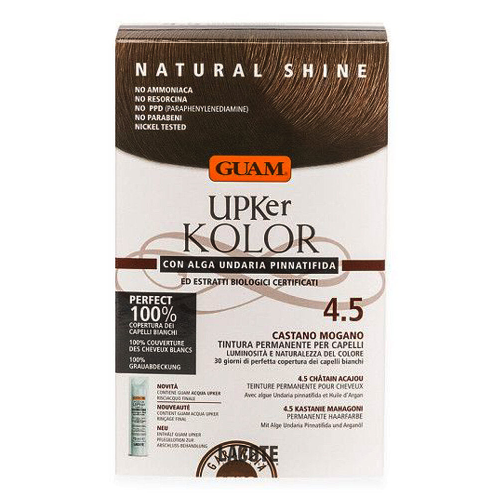 Guam Upker Kolor Tinta Capelli 4,5 Castano Mogano-2
