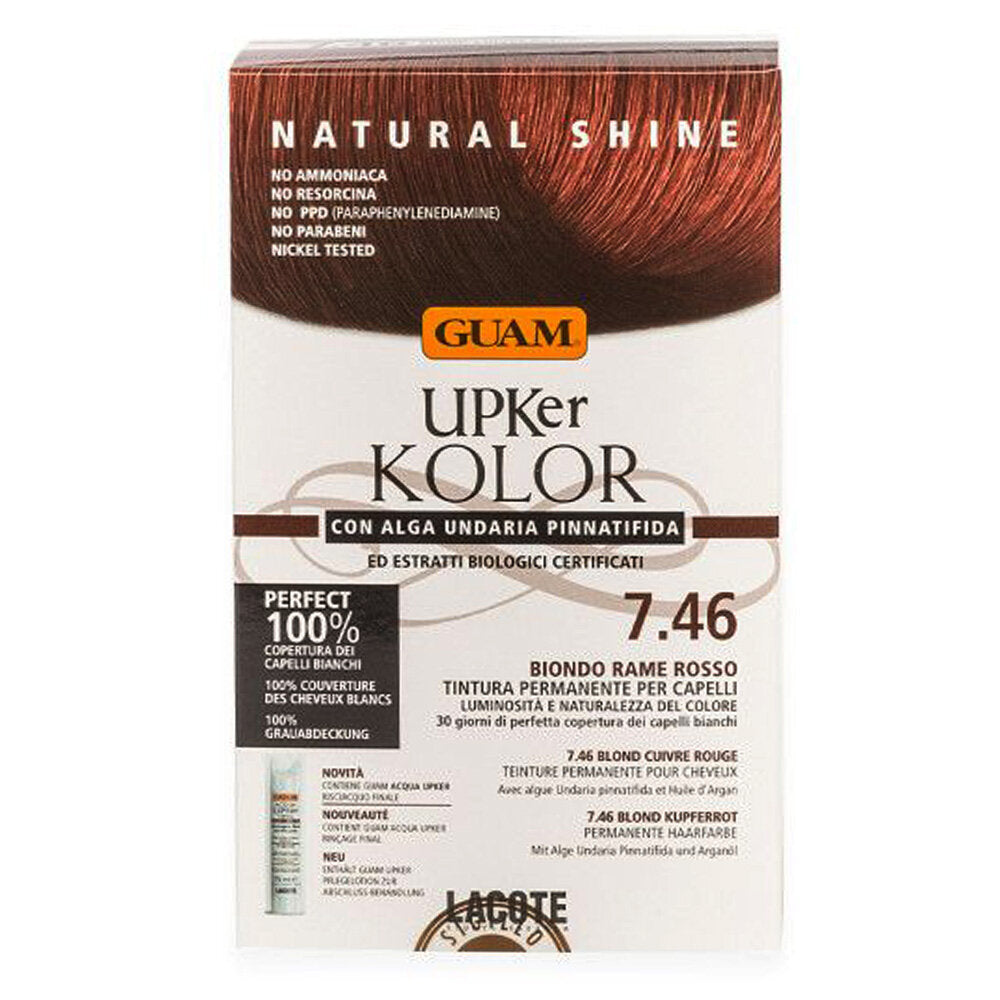 Guam Upker Kolor Tinta Capelli 7,46 Biondo Rame Rosso-2