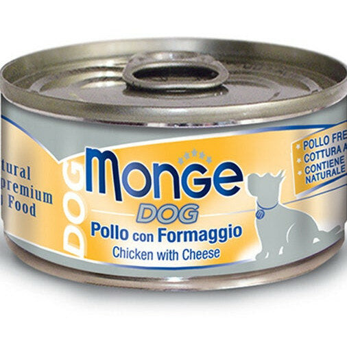 Monge Dog Pollo Con Formaggio Cibo Umido Cani Adulti 95g-2