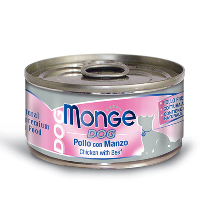 Monge Dog Pollo Con Manzo Cibo Umido Per Cani Adulti 95g-2