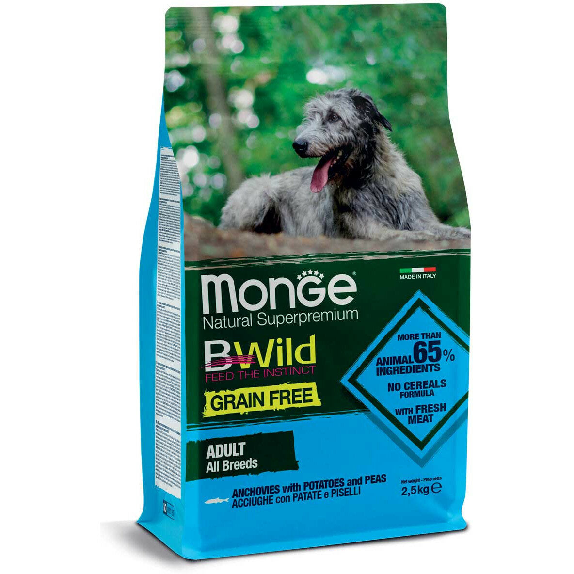 Monge Bwild Grain Free All Breeds Acciughe 2.5kg-2