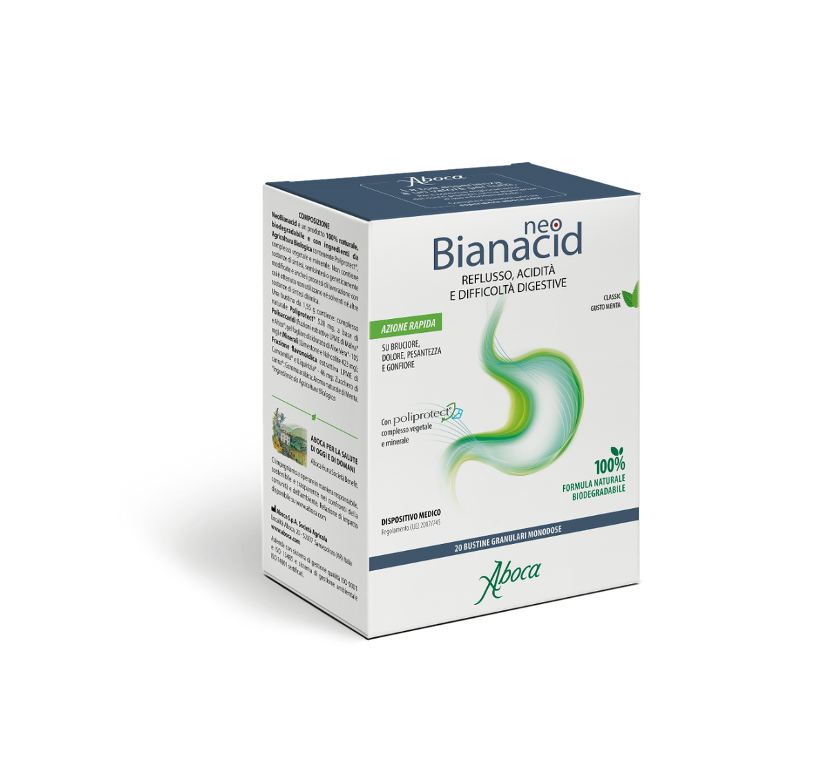Aboca Neobianacid Acidità Reflusso 20 Buste Monodose-2