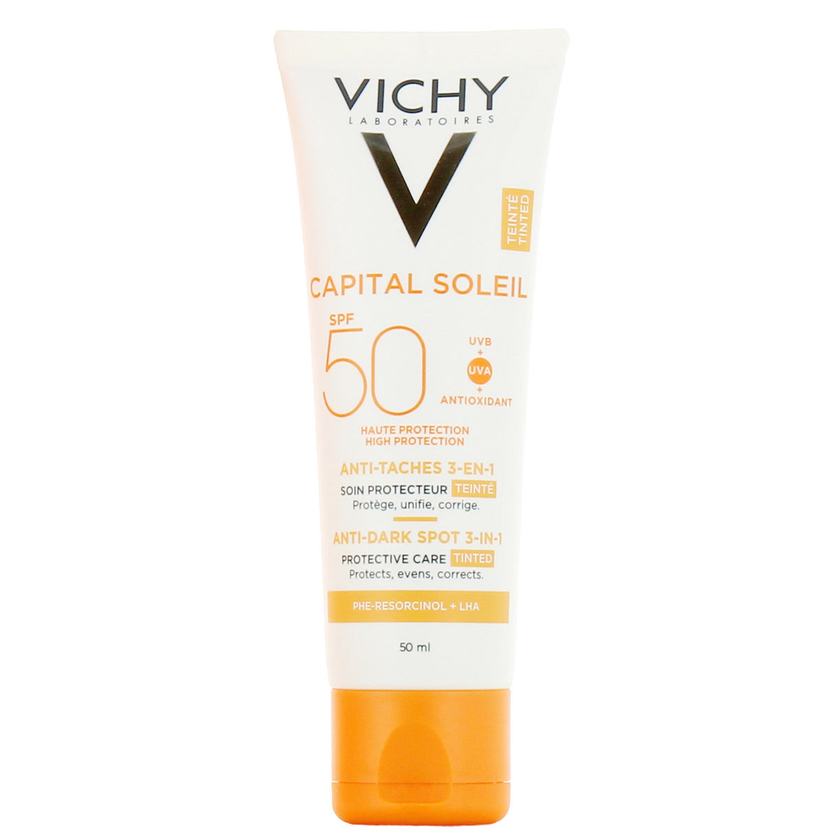 Vichy Ideal Soleil Trattamento anti-macchie colorato 3 in 1 SPF 50+ 50 ml-2