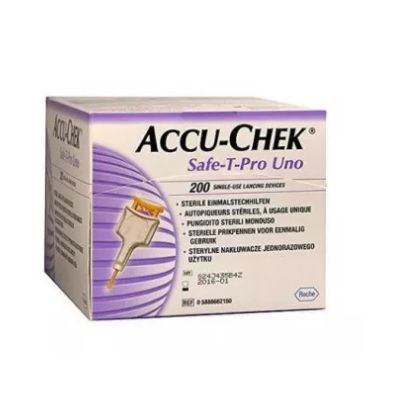 Lancette Pungidito Accu-chek Safe t Pro Uno 200 Pezzi-1