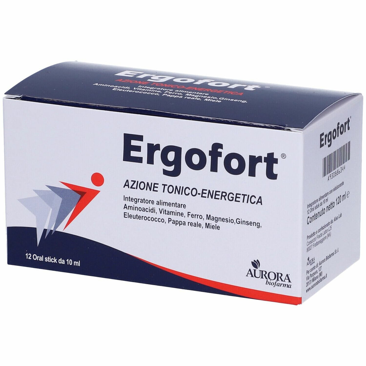 Ergofort 12 oral stick coadiuvante in caso di affaticamento fisico e mentale-2