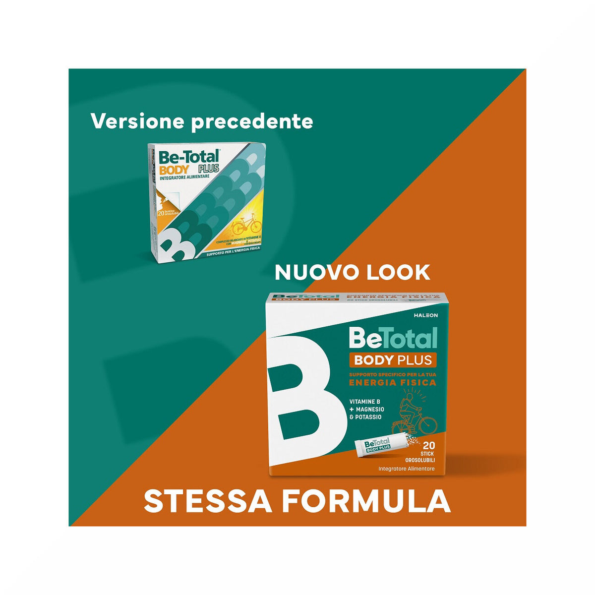 Be-Total Body Plus Integratore Alimentare Magnesio E Potassio Vitamina B Per Adulti 20 Bustine-2