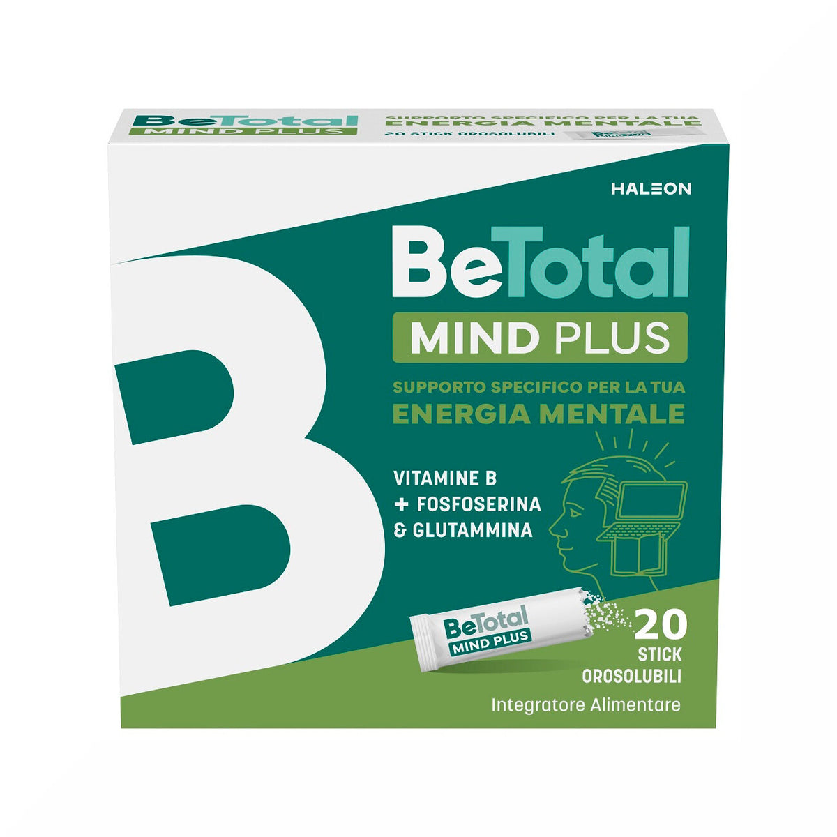 Be-Total Mind Plus Integrazione Vitamina B e Fosfoserina 20 Bustine-1