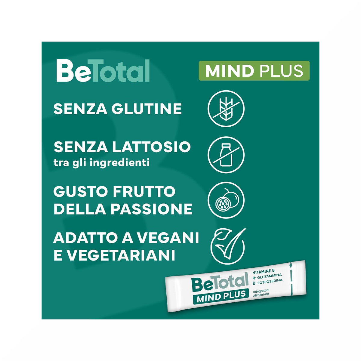 Be-Total Mind Plus Integrazione Vitamina B e Fosfoserina 20 Bustine-6
