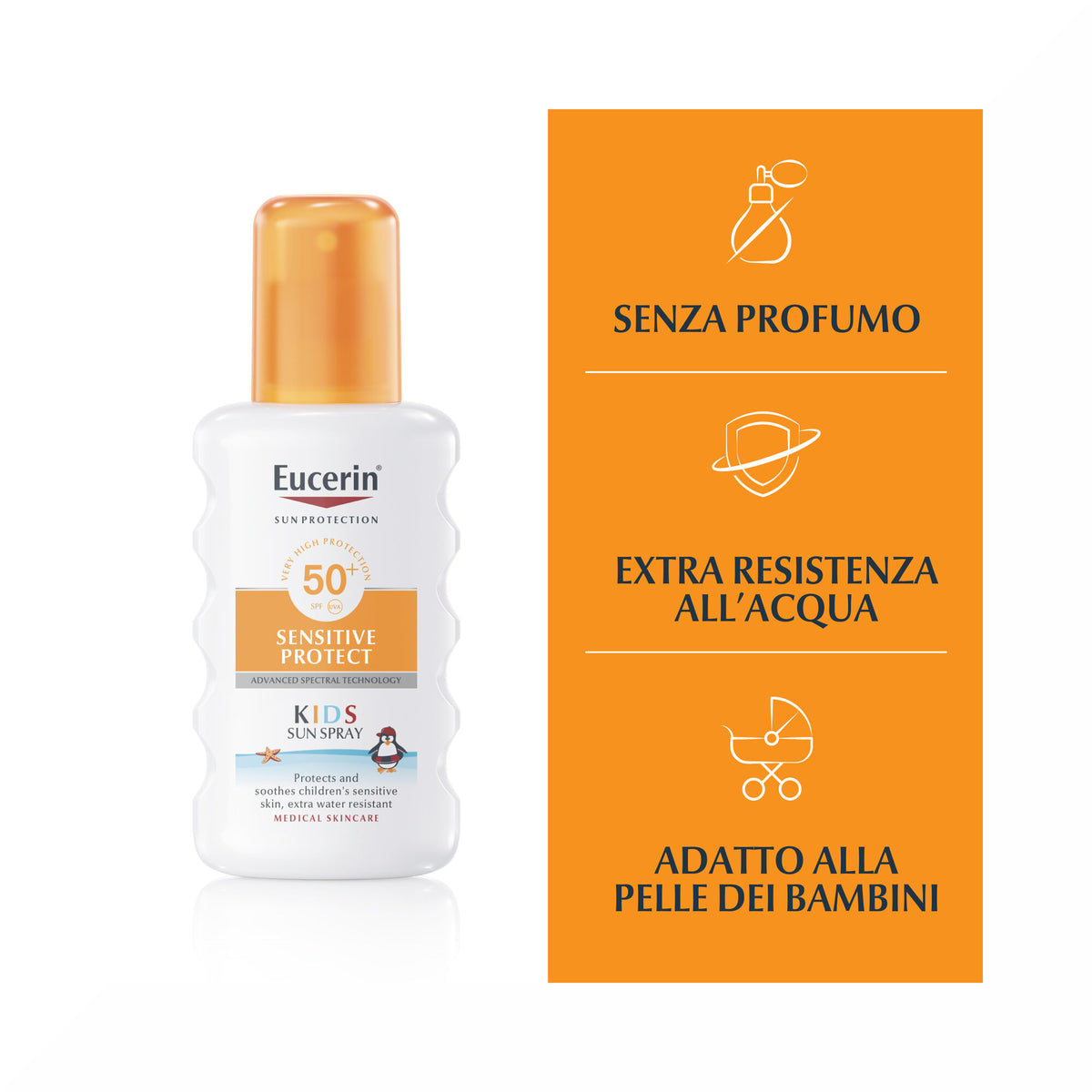Eucerin Kids Sun Spray SPF 50+ spray solare corpo bimbi 200ml-3