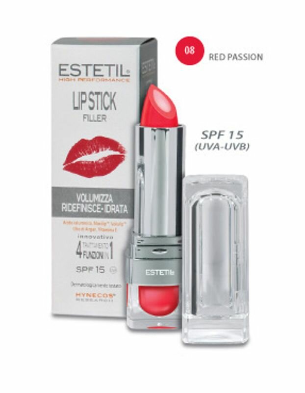 Estetil LipStick Filler 4in1 Colore 08 Red Passion-1