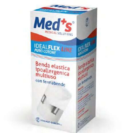 Meds Benda Elastica Ipoallergenica Multiuso Cotone 8cm-3