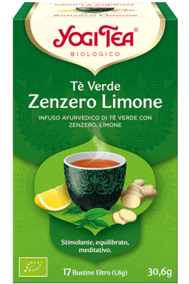 Yogi Tea Tè Verde Zenzero Limone infuso ayurvedico bio 17 bustine filtro