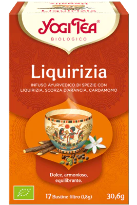 Yogi Tea Liquirizia infuso ayurvedico bio 17 bustine filtro