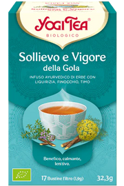 Yogi Tea Sollievo e Vigore della Gola infuso ayurvedico bio 17 bustine filtro