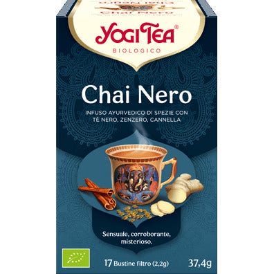 Yogi Tea Chai Nero infuso ayurvedico bio 17 bustine filtro