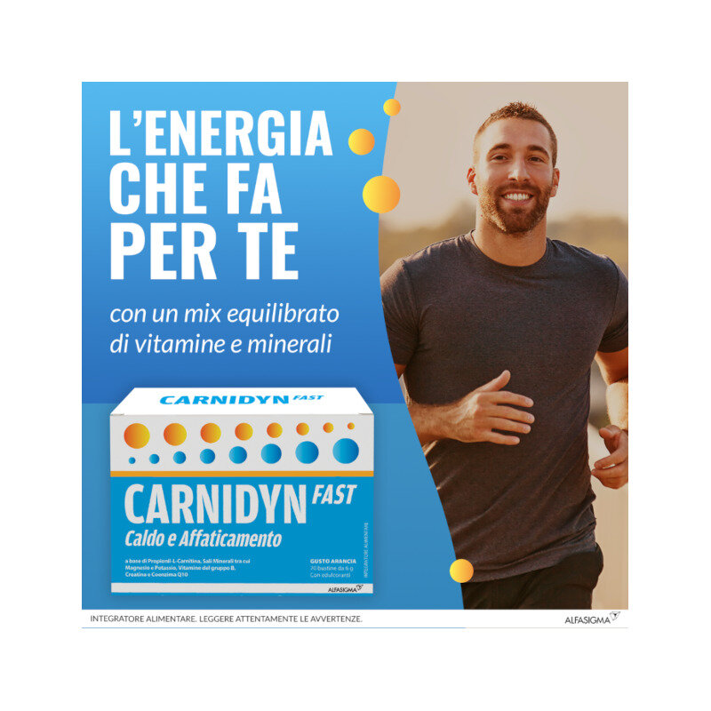 Carnidyn Fast per stanchezza fisica 20 bustine-4