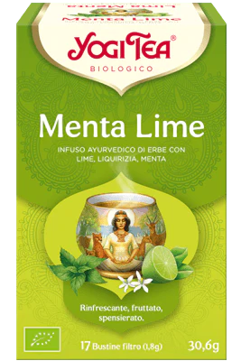 Yogi Tea Menta Lime infuso ayurvedico bio 17 bustine filtro