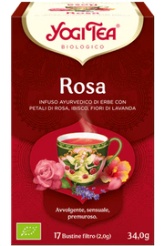 Yogi Tea Rosa infuso ayurvedico bio 17 bustine filtro
