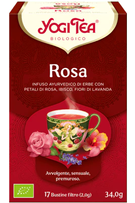 Yogi Tea Rosa infuso ayurvedico bio 17 bustine filtro