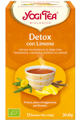 Yogi Tea Detox Limone infuso ayurvedico bio 17 bustine filtro