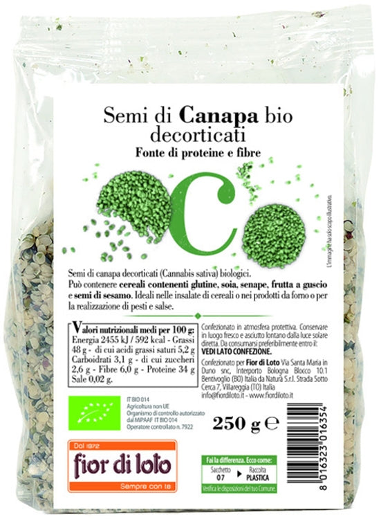 Semi Canapa Decorticata Bio 250 g-0
