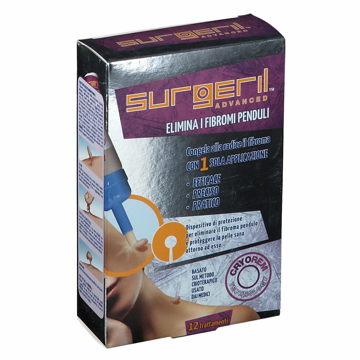 Surgeril advanced rimozione fibromi penduli 50ml 12 trattamenti-3