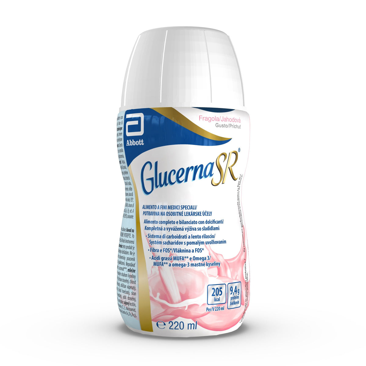 Glucerna SR alimento dietetico a fini medici speciali gusto fragola 220ml-2