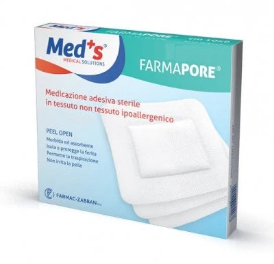 Med's Medicazione adesiva sterile in tessuto non tessuto ipoallergenico 5 buste singole da 15cm