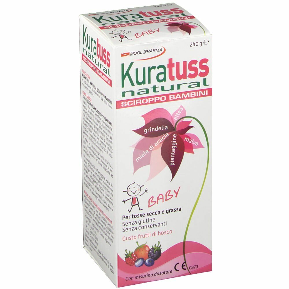 Kuratuss natural Sciroppo bambini 210g gusto frutti di bosco-2