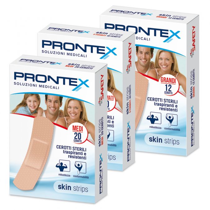 Safety Prontex skin strips cerotti assortiti