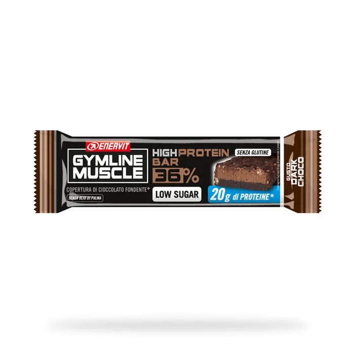Enervit Gymline Muscle High Protein Bar gusto Dark Choco 55g-2
