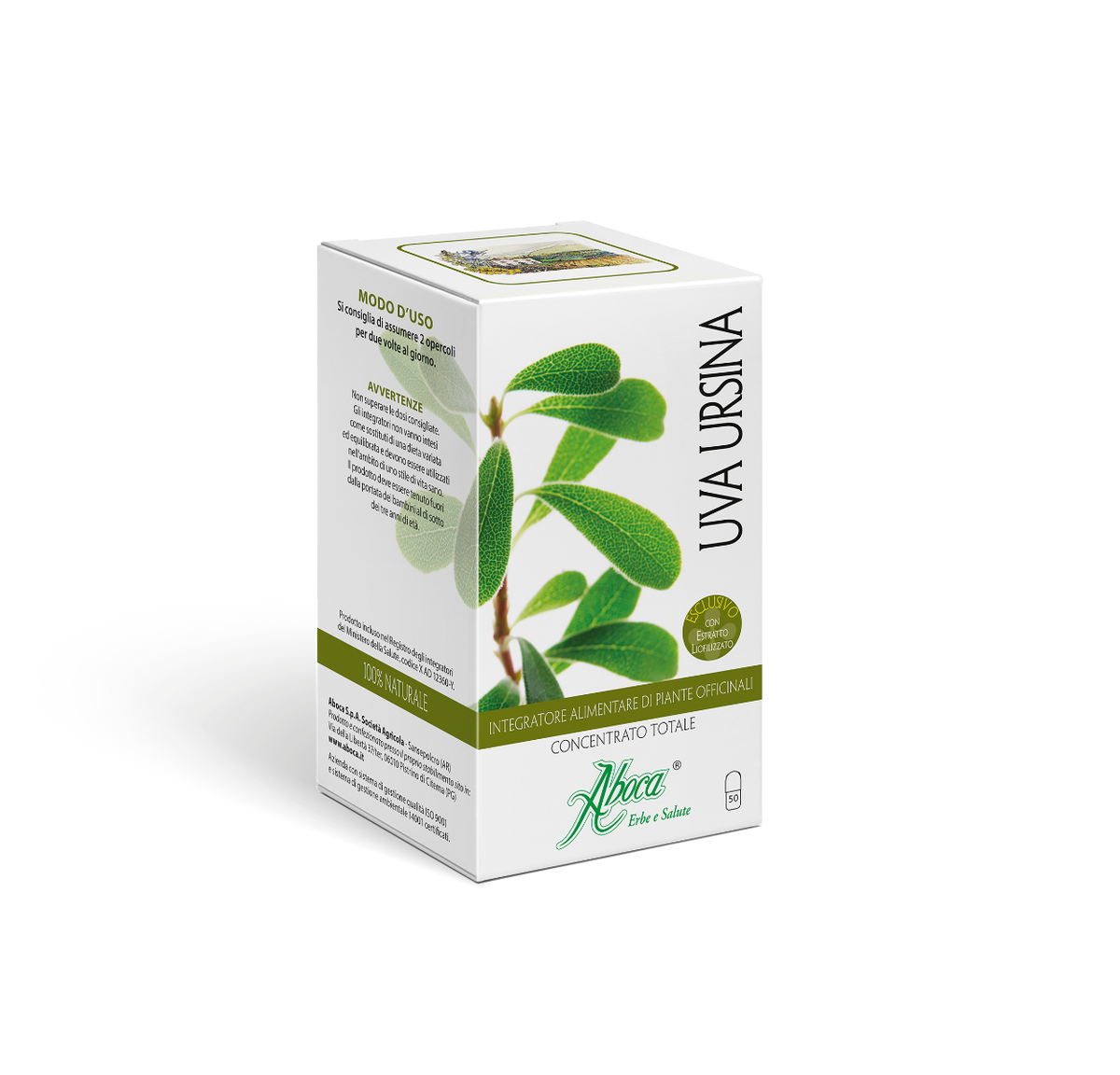 Aboca Uva Ursina Concentrato Totale 50 Opercoli-2