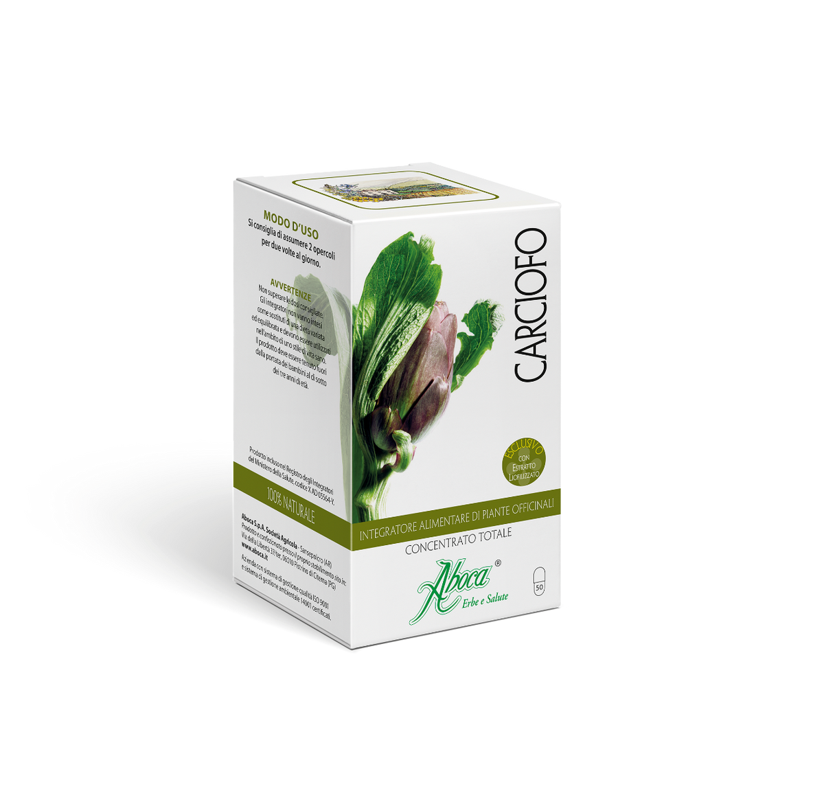 Aboca Carciofo Concentrato Totale 50 Opercoli-3