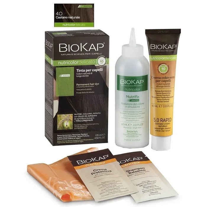 Biokap Nutricolor Delicato Rapid 4.0 tinta per capelli colore Castano Naturale 135ml-2