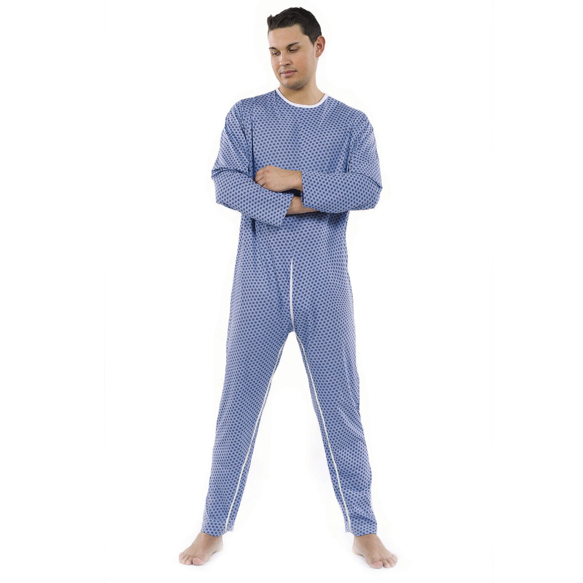Pavis Wellness 992 Pigiama Sanitario per Degenti Uomo colore azzurro taglia L-2
