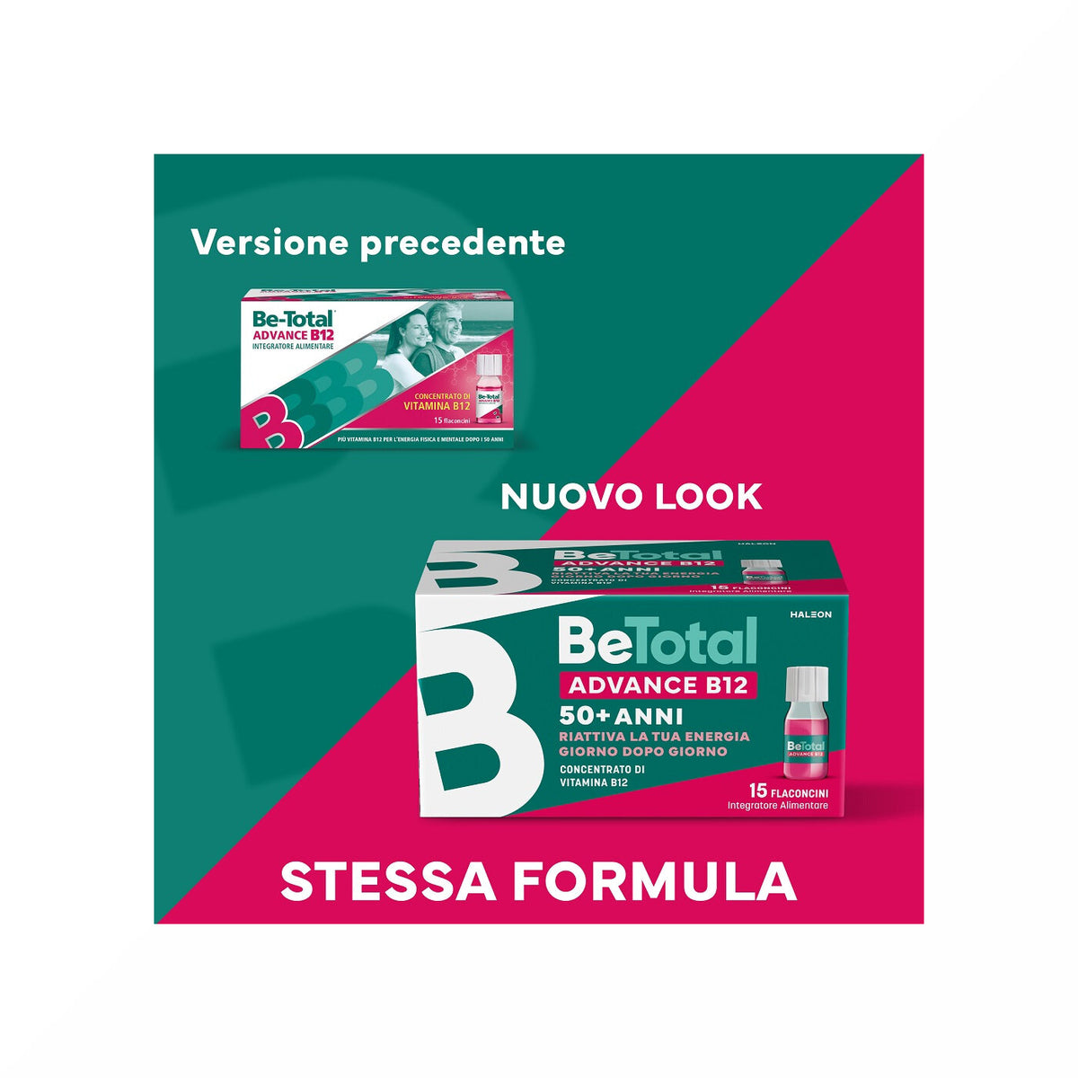 Be-Total Advance B12 50+ Anni Integratore Alimentare Vitamina B12 Zinco 15 Flaconcini-9