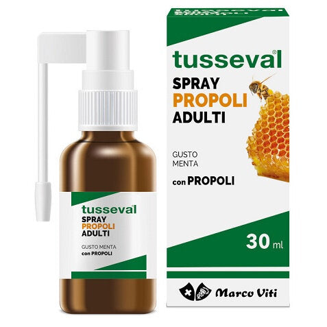 Tusseval Spray Gola Adulti con Propoli gusto Menta 30ml-2