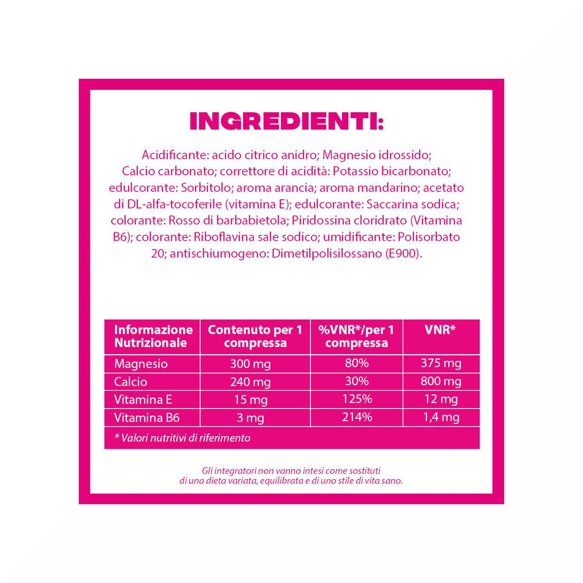Buscofen Premestruale Integratore Alimentare, Magnesio, Vitamina B6, Vitamina E e Calcio, 15 Compresse Effervescenti-12